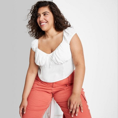 Women's Cap Sleeve Sweetheart Top - Wild Fable™