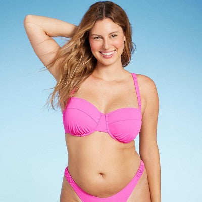 Women's Scrunchie Strap Underwire Bikini Top - Wild Fable™
