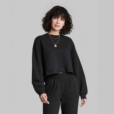  Women's Cropped Sweatshirt - Wild Fable™