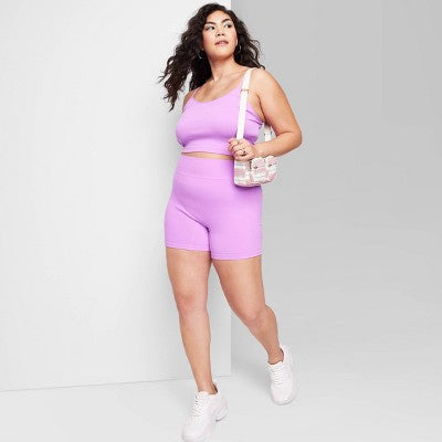  Women's High-Rise Seamless Bike Shorts - Wild Fable™