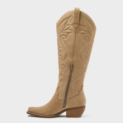  Women’s Kenzie Tall Western Boots With Memory Foam Insole – Wild Fable™