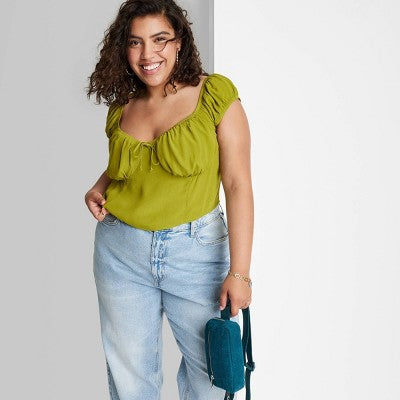  Women's Cap Sleeve Sweetheart Top - Wild Fable™