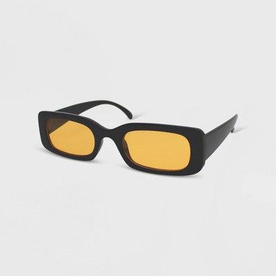  Women's Solid Plastic Rectangle Sunglasses - Wild Fable™