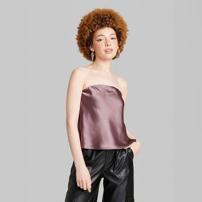  Women's Satin Tube Top - Wild Fable™