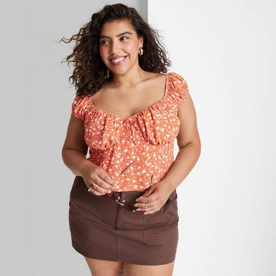  Women's Cap Sleeve Sweetheart Top - Wild Fable™