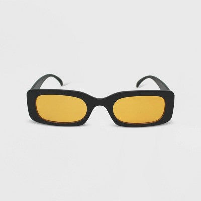  Women's Solid Plastic Rectangle Sunglasses - Wild Fable™