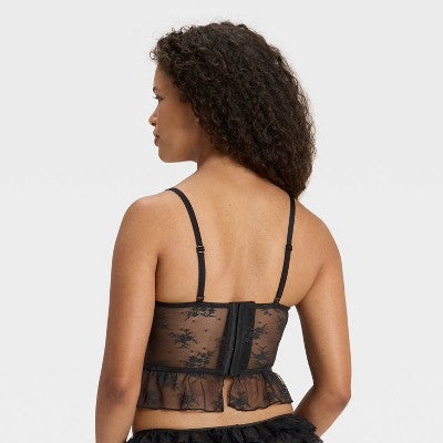 Women's Ruffle Lace Corset - Wild Fable™