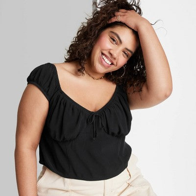  Women's Cap Sleeve Sweetheart Top - Wild Fable™