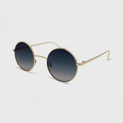  Women's Metal Round Sunglasses - Wild Fable™ Gold