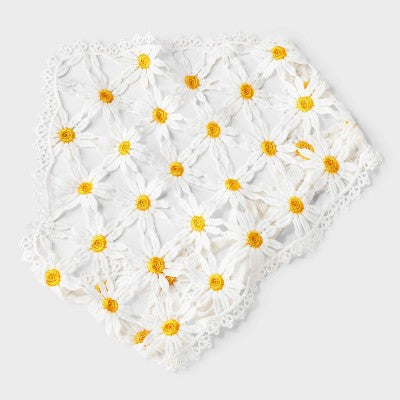  Daisy Knit Headscarf - Wild Fable™ White/Yellow
