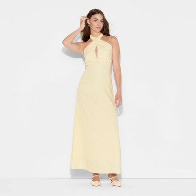  Women's Maxi A-Line Dress - Wild Fable™ Yellow