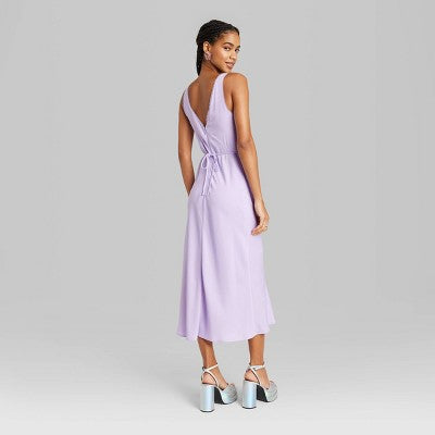  Women's Lace Detail Slip Midi Dress - Wild Fable™