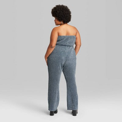  Women's Tube Sequin Mesh Jumpsuit - Wild Fable™