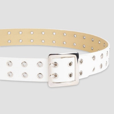  Women's Grommet Belt - Wild Fable™ White