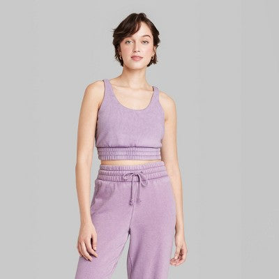  Women's Slim Fit Sweatshirt Bra Tank Top - Wild Fable™ 