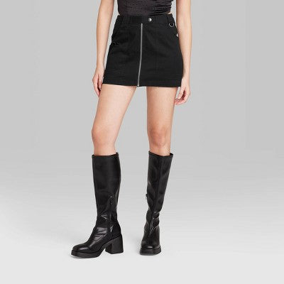  Women's Cargo Utility A-Line Mini Skirt - Wild Fable™ 