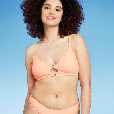  Women's Ring Front Bralette Bikini Top - Wild Fable™