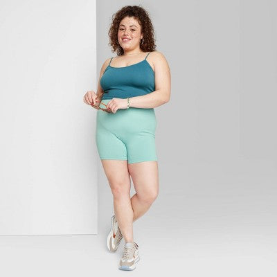  Women's High-Rise Seamless Bike Shorts - Wild Fable™