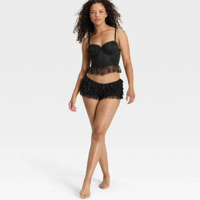 Women's Ruffle Lace Corset - Wild Fable™