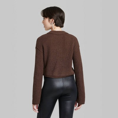  Women's Crewneck Boxy Pullover Sweater - Wild Fable™