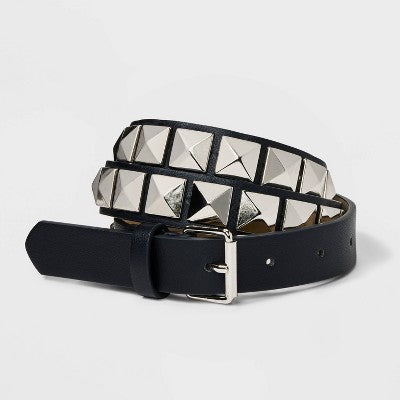  Women's Studded Belt - Wild Fable™ Black
