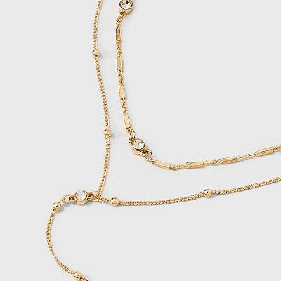  Star Charm Multi-Strand Necklace - Wild Fable™ Gold
