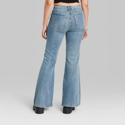  Women's High-Rise Flare Jeans - Wild Fable™ Medium Wash