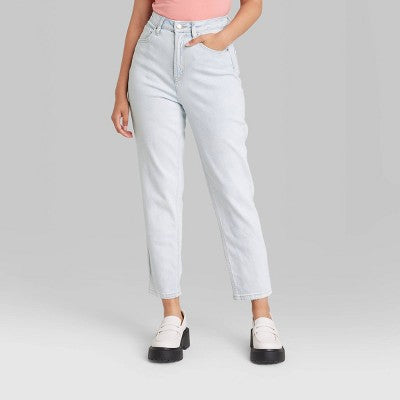  Women's Super-High Rise Curvy Tapered Jeans - Wild Fable™ Ultra Light Wash