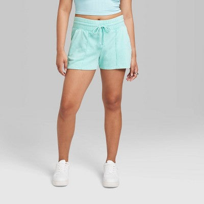  Women's High-Rise Fleece Shorts - Wild Fable™