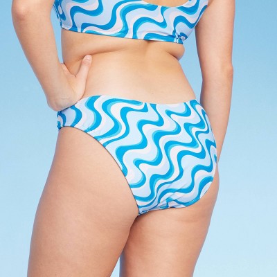  Women's High Leg Cheeky Bikini Bottom - Wild Fable™