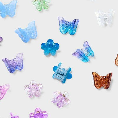  Mini Claw Hair Clip Set 28pc - Wild Fable™
