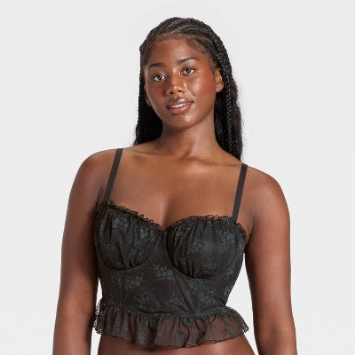  Women's Ruffle Lace Corset - Wild Fable™
