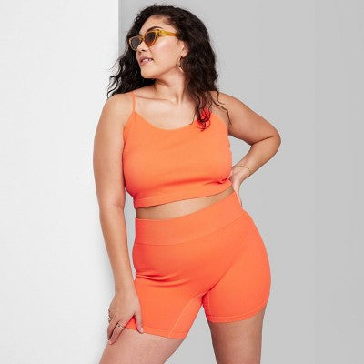 Women's High-Rise Seamless Bike Shorts - Wild Fable™