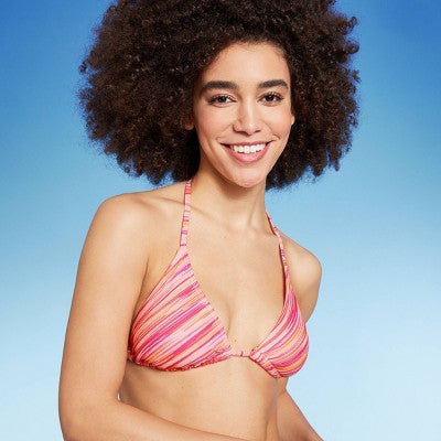  Women's Triangle Bikini Top - Wild Fable™