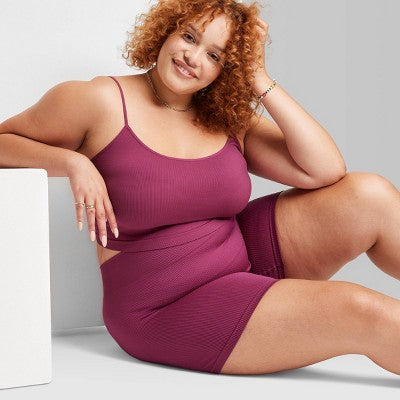  Women's High-Rise Seamless Bike Shorts - Wild Fable™