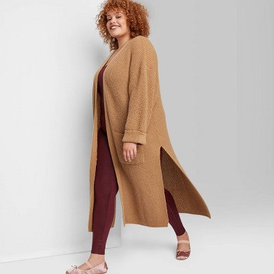  Women's Open-Front Oversized Cardigan - Wild Fable™