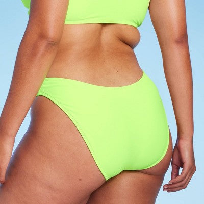  Women's Scoop Front Ultra High Leg Cheeky Bikini Bottom - Wild Fable™