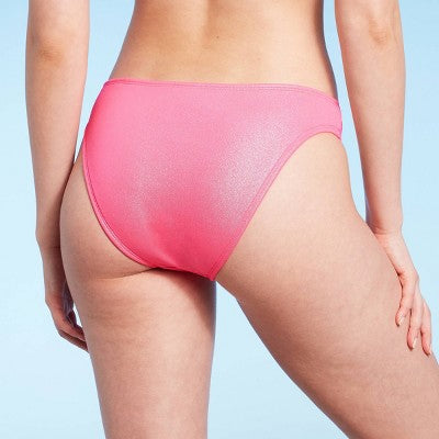  Women's Cheeky Bikini Bottom - Wild Fable™ Pink Shine