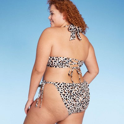  Women's Multiway Tall Triangle Bikini Top - Wild Fable™ Animal Print