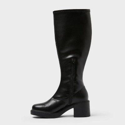  Women’s Danika Tall Stretch Boots With Memory Foam Insole – Wild Fable™ Black