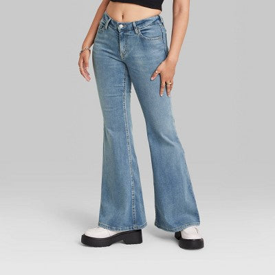  Women's High-Rise Flare Jeans - Wild Fable™ Medium Wash