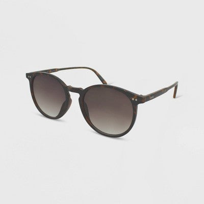  Women's Plastic Round Sunglasses - Wild Fable™ Brown