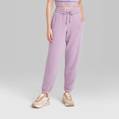  Women's High-Rise Tapered Joggers - Wild Fable™