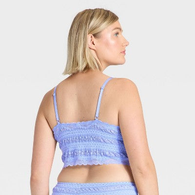 Women's Bubble Lace Cropped Cami - Wild Fable™