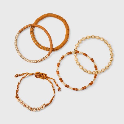  Game Day Bracelet Set 5pc - Wild Fable™