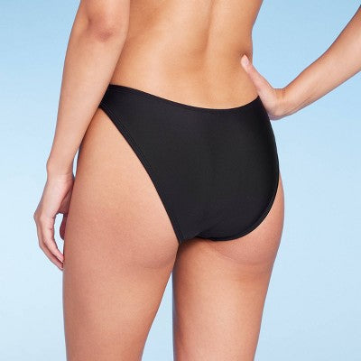  Women's Low-Rise High Leg Cheeky Bikini Bottom - Wild Fable™