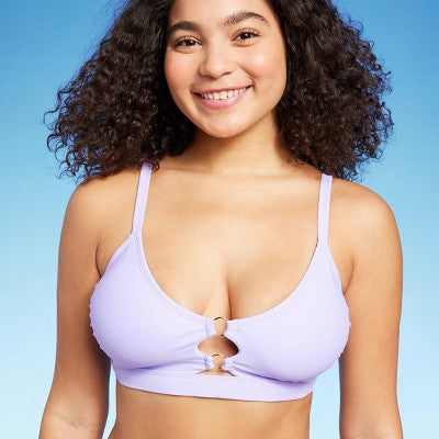  Women's Ring Front Bralette Bikini Top - Wild Fable™