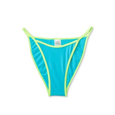  Women's Colorblock High Leg Cheeky Bikini Bottom - Wild Fable™