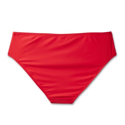  Women's Medium Coverage Bikini Bottom - Wild Fable™ Red