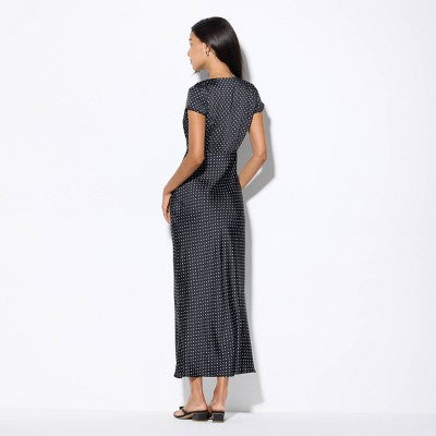  Women's Cap Sleeve Tie-Front Maxi Dress - Wild Fable™